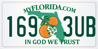 FL license plate 1693UB