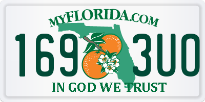 FL license plate 1693UO