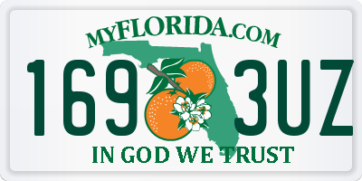 FL license plate 1693UZ