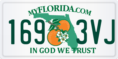FL license plate 1693VJ