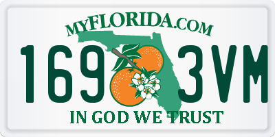 FL license plate 1693VM