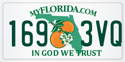 FL license plate 1693VQ