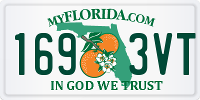 FL license plate 1693VT