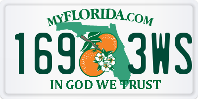 FL license plate 1693WS