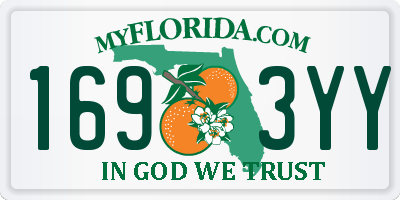 FL license plate 1693YY