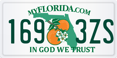 FL license plate 1693ZS