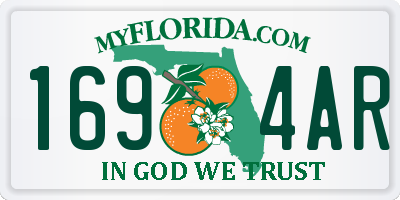 FL license plate 1694AR