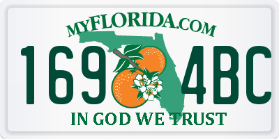FL license plate 1694BC