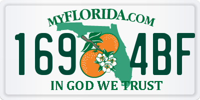 FL license plate 1694BF