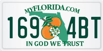 FL license plate 1694BT