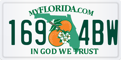 FL license plate 1694BW