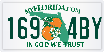 FL license plate 1694BY