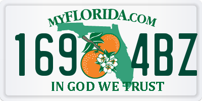 FL license plate 1694BZ