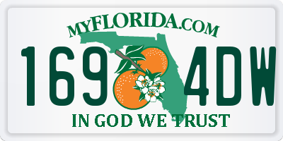 FL license plate 1694DW
