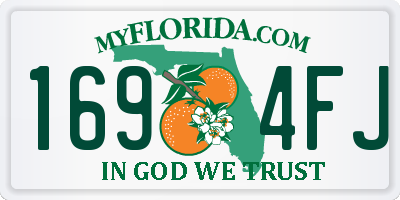 FL license plate 1694FJ