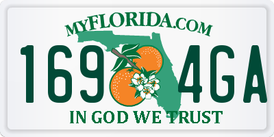 FL license plate 1694GA
