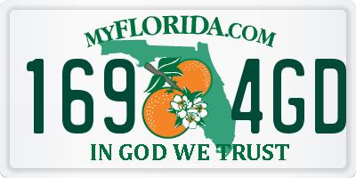 FL license plate 1694GD