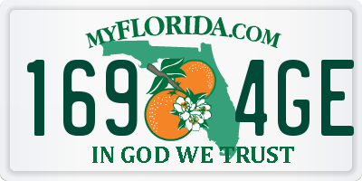FL license plate 1694GE