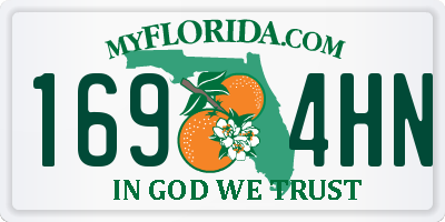 FL license plate 1694HN