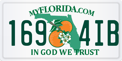 FL license plate 1694IB
