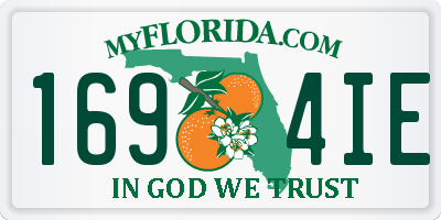 FL license plate 1694IE