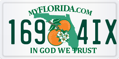 FL license plate 1694IX