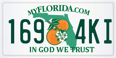 FL license plate 1694KI