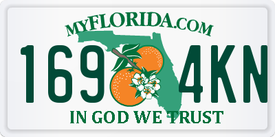 FL license plate 1694KN
