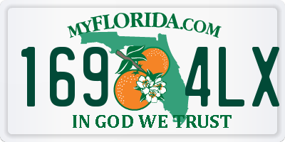 FL license plate 1694LX