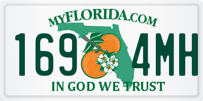 FL license plate 1694MH