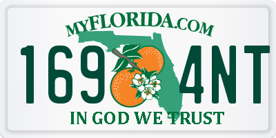 FL license plate 1694NT