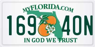 FL license plate 1694ON