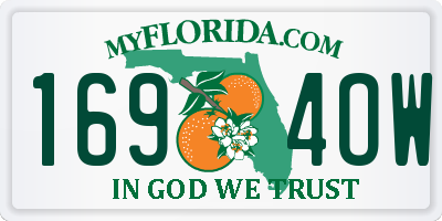 FL license plate 1694OW