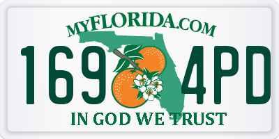 FL license plate 1694PD