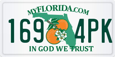 FL license plate 1694PK