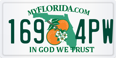 FL license plate 1694PW