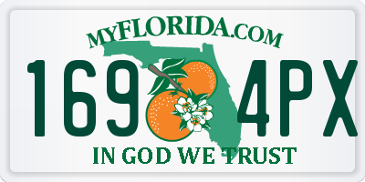 FL license plate 1694PX