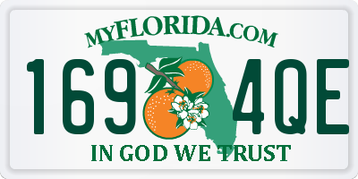 FL license plate 1694QE