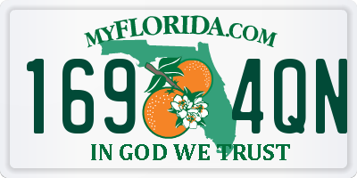FL license plate 1694QN