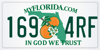 FL license plate 1694RF