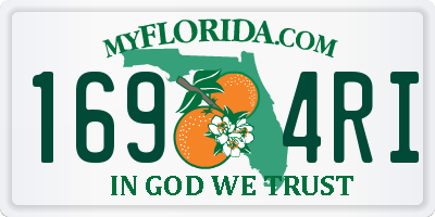 FL license plate 1694RI