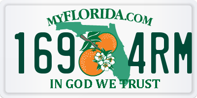 FL license plate 1694RM