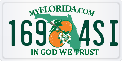 FL license plate 1694SI