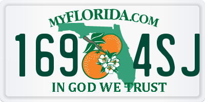 FL license plate 1694SJ