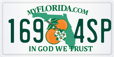 FL license plate 1694SP