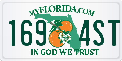 FL license plate 1694ST