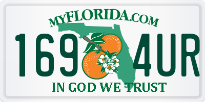 FL license plate 1694UR