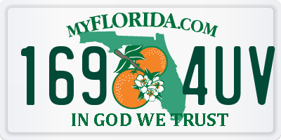 FL license plate 1694UV