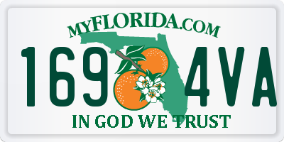 FL license plate 1694VA