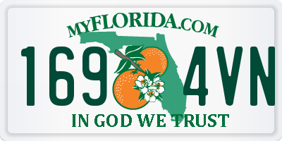 FL license plate 1694VN